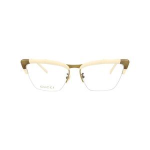 Gucci Cat Eye-Frame Injection Optical Frames White Womens
